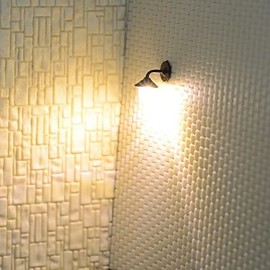 10PCS LED luces de pared modelo ferroviario HO escala 1:87 lámpara colgante para diseño de edificio ferroviario