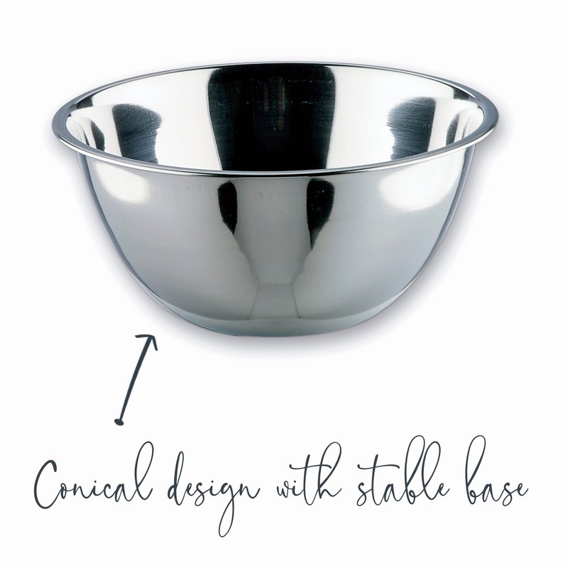 Lacor 14016 Bowl Conical Inox – Garinox, 34 cm