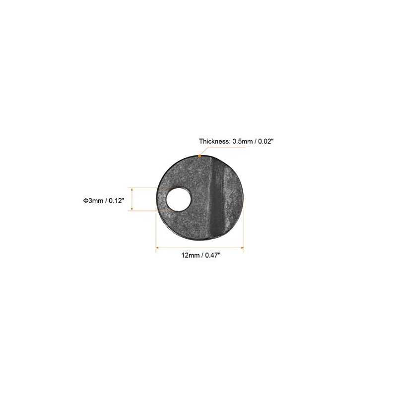uxcell Frame Turn Button, 1/2" Metal Round with Screws for