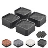 Adjustable Bed Risers 3.6&5.3 Inch, 4000 lbs, 4 Middle Pack