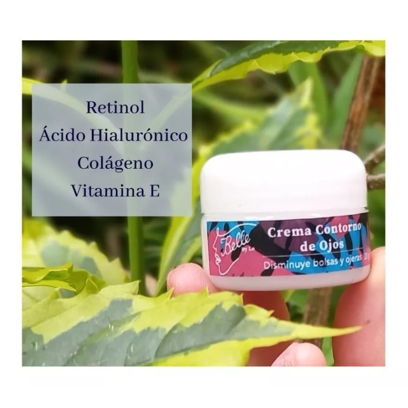 Belle y Lo Crema Contorno De Ojos Retinol, Ácido Hialurónico