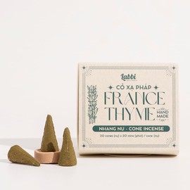 LABBI Incense Cones - 20 Natural, backflow Incense Fragrant Cones for Relaxation, Chakra Support and Meditation. Includes a Holder for Convenience. Perfect for Holidays or Daily use.