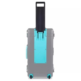 Pelican 1615 Complete Teal Trolley Kit - With 2 wheel housings.