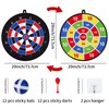 Dartboard for Children Set, 29 Inch Double-Sided Dartboard with 12