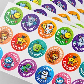 Reward Stickers for Kids Motivational Positive Stickers Encouragement Stickers for Students Kids Classroom Teacher Quotes Adult Diary Stickers Quote Book Cards Planner