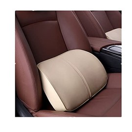 ZHONGLI Memory Foam Lumbar Support Pillow-Middle/Lower Back Support Cushion-Used for car Seats, Office Chairs, recliners, etc. (Beige)