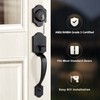 Gaurqiah Double Front Door Handleset with Deadbolt – Oil-Rubbed Bronze