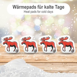 com-four® Pocket Warmer Reusable Hand Warmer with Great Motifs for Children, Heat Pad for Cold Days and On the Go, Heat Snap Pillow