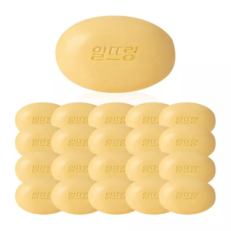 Alltong (130g 10개 X 8박스 총80개) 알뜨랑 옐로우/비누/업소용/세수/사우나/여행용/벌크/목욕/때비누/비업소용 (130g 10