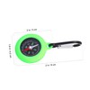 Abaodam 9pcs Carabiner Compass: Pocket Compass for Hiking and Backpacking