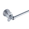 WNEBAHT Crystal Chrome Towel Bar, Silver Adjustable Bathroom Towel Holder
