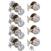 GITRANG (4 Pack) All Keyed Identical Deadbolt Door knob Single