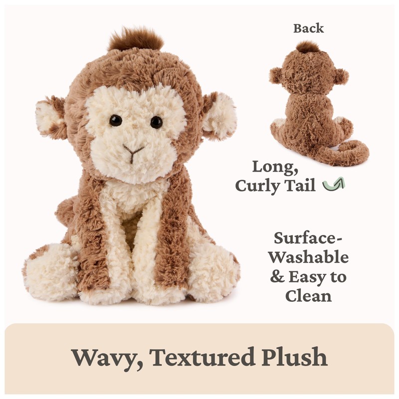 GUND Cozys Collection Monkey Plush, Monkey Stuffed Animal for Ages