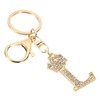 PATIKIL Initial Letter Keyring Letter Pendant with Crystal Diamonds Cute