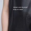 Lchkrep Men's Waterproof Apron Black, Lightweight Vinyl Aprons Rubber Apron