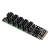 ChenYang 5 Ports M.2 to SATA Adapter, M Key NVME