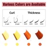 Colored Lash Extensions, 32 Rows Cashmere lash extensions, 0.07 D
