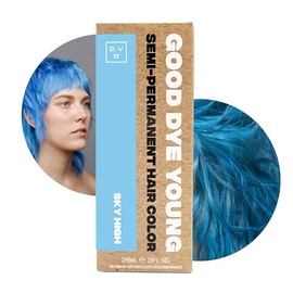 Good Dye Young Tinte para El Cabello Semipermanente, Vegano y Libre de Crueldad, Durar Hasta 24 Lavados, Color de Cabello Acondicionador No Dañante (5Fl Oz, Sky High)
