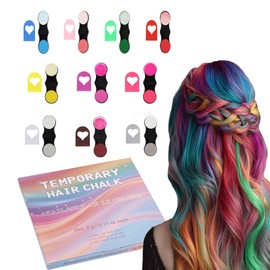 10 PCS Hair Chalk,Temporary Hair Dye Colour,Hair Powder Fruit Flavored, Vividly Coloring, Effortlessly Washable, for Versatile and Trendy Hair Transformations