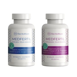 Elan Healthcare- Medfertil for Men and Women - Pre-Pregnancy Multivitamin couple's pack - 90+90 - Supplement for Before, During, and Postnatal