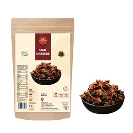 Star Anise (50G / 1.76 oz) | Aniseeds | Badiya | Whole Seeds | Premium Quality | Natural | Vegan | Non GMO | No Additives | No Preservatives