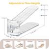 TENTONUP Clear Shoe Slots Organizer for Closet, 24-Pack Adjustable Shoe