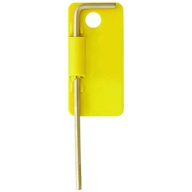 Bondhus 38215 Tagged and Barcoded 7/16" Hex Tip Key L-Wrench with GoldGuard Finish, 4.8"