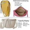 KMISSO 30618 Women's Shoulder Bag Genuine Vegan Leather, gray