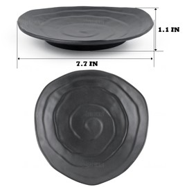 AUEAR, A5 Melamine Jewelry Dish Organizer Decorative Tray Bowl for Ring Earring Key Black