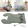 Back Heating Pad Dark Grey Soft Plush Hands Free Design