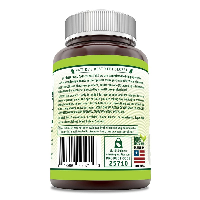 Herbal Secrets Saw Palmetto Complex Supplement | 1200 Mg |