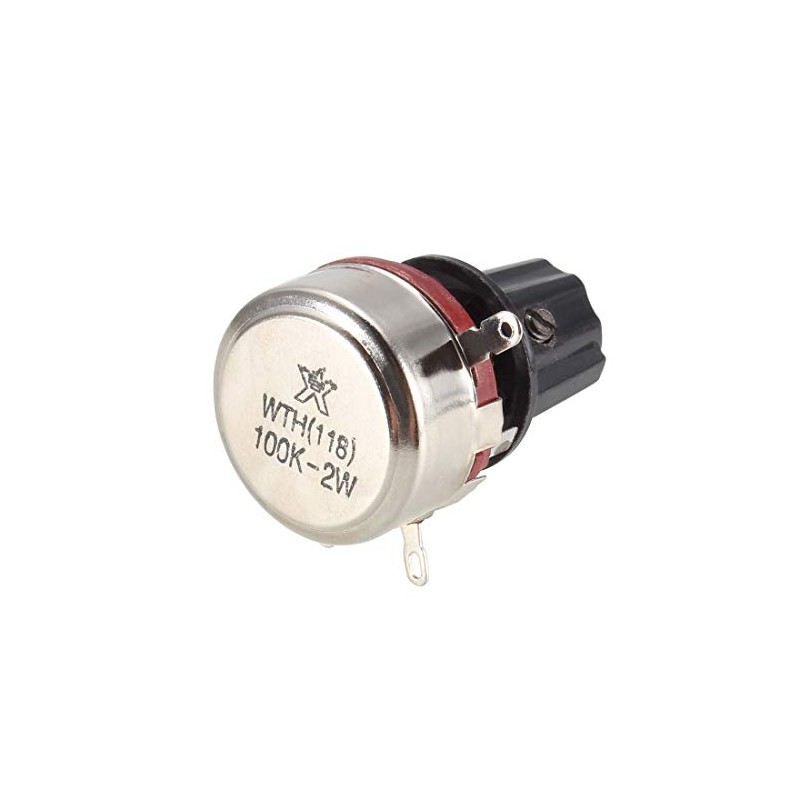 uxcell® WH118 100K Ohm Variable Resistors Single Turn Rotary Carbon