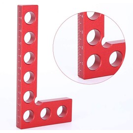 90 Degree Precision Woodworking Tools Positioning Squares 10cm/3.9inch Red