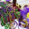48 Collar Bolitas Mardi Gras Brilloso Batucada Fiesta Boda