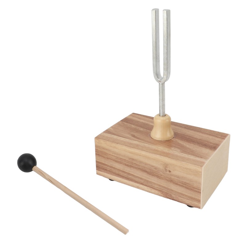 Tuning Fork Set with Wooden Resonator Box Rubber Hammer 512HZ