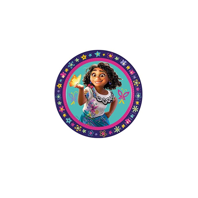 Procos 8 large paper plates Encanto 23 cm