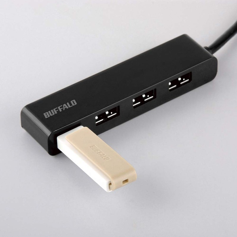 BUFFALO BSH4U318D2BK USB 2.0 BUS POWER 4 PORT EACH HUB