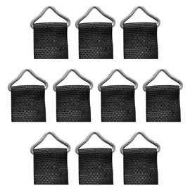 ANCLLO Pack of 20 Iron Jump Rings Triangle Buckle Pinch Triangle Buckle V-Ring Buckle for Trampoline DIY Making Bags Hanging Towels Bathroom Kitchen (26 mm)