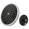 Large Sunflower Round Rain Showerhead Black shower