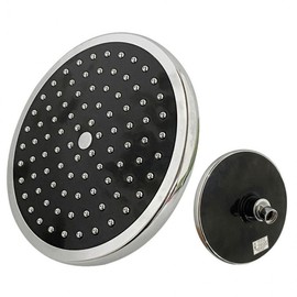 Large Sunflower Round Rain Showerhead Black shower