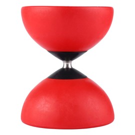 Triple Bearing Diabolo Set Chinese Yoyo Diabolo Bearing, Chinese Yoyo Juggling Trick Toy Diabolo Triple Bearing with Coloured Diablolo Sticks Yo Yos Sports & Outdoor Play (Red)