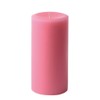 3" x 6" Hand Poured Solid Color Unscented Pillar Candles