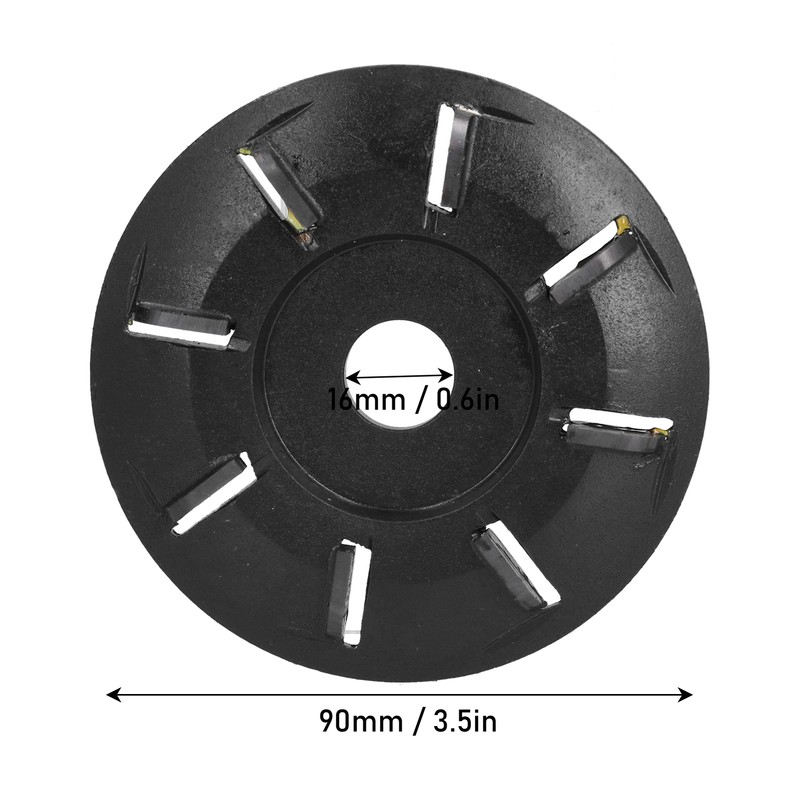 Angle Grinder Wood Carving Disc 8 Teeth Milling Cutter Carving
