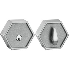 Berlin Modisch Zero Gravity Metro Series Single Cylinder Deadbolt Lock for Front Door Entrance Modern High Security Heavy Duty – Satin Nickel Finish