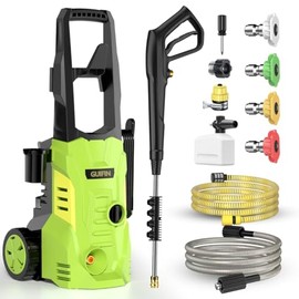 Electric Pressure Washer, GUIFIN Power Washer with 4 Pressure Tips, Upgraded Soap Tank, Cars/Fences/Patios Cleaning