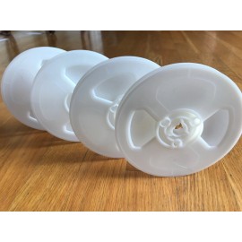 Universal SUPER-8 200 ft. White Plastic Movie Film Reels - BRAND NEW 4-Reel Pack Super 8mm