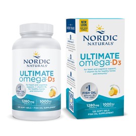 Nordic Naturals Ultimate Omega con Vitamina D3-120 geles blandos para 2 meses