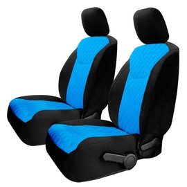 FH Group Custom Fit Car Seat Covers for 2007-2017 Jeep Wrangler JK 4DR and 2DR | 2nd Row | Ultraflex Neoprene Water Resistant Automotive Seat Covers - Front Set Aqua