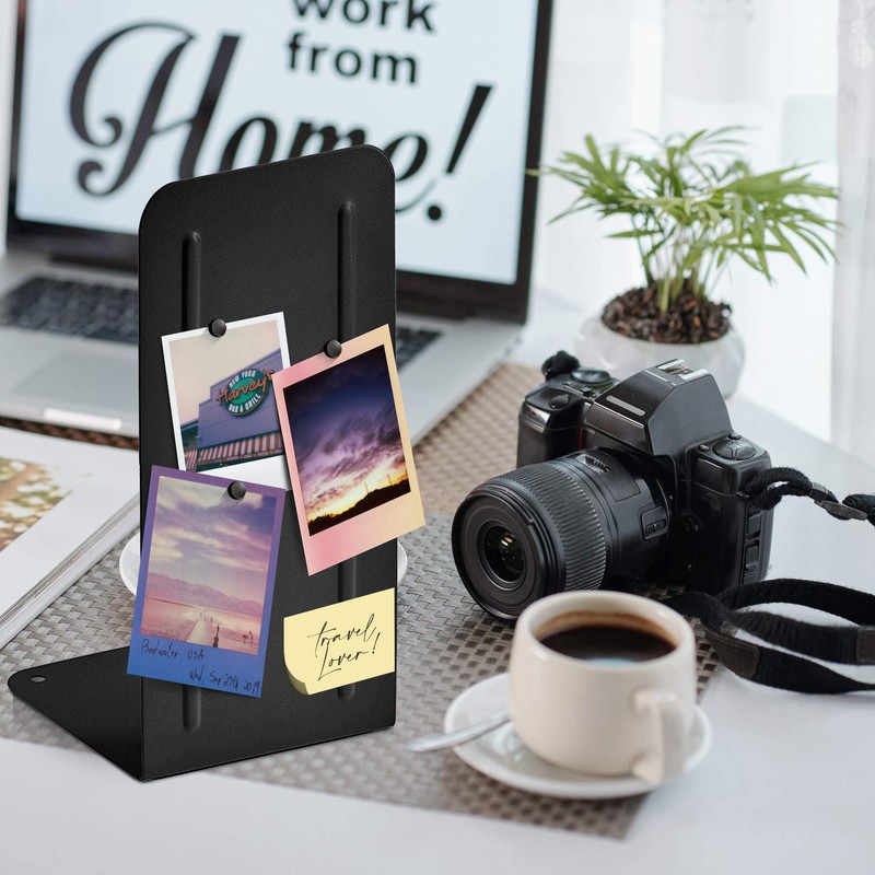 Acrimet Metal Bookends, Jumbo Size 9" H x 4" W