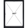 Frametory, 5x7 Floating Picture Frame - Metal Photo Frame -